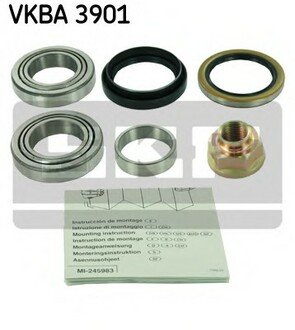 VKBA 3901 SKF Комплект подшипника ступицы колеса