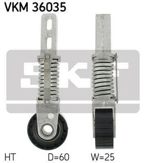 VKM 36035 SKF Натяжной ролик, поликлиновой ремень