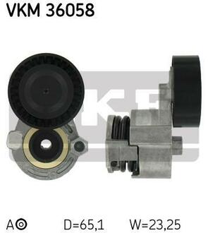 VKM 36058 SKF Натяжной ролик, поликлиновой ремень