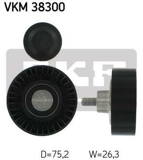 VKM 38300 SKF Паразитный / ведущий ролик, поликлиновой ремень