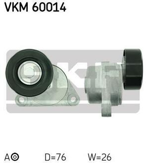 VKM 60014 SKF Натяжной ролик, поликлиновой ремень