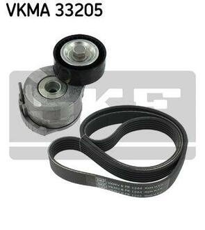VKMA 33205 SKF Комплект (ремінь+ролики)
