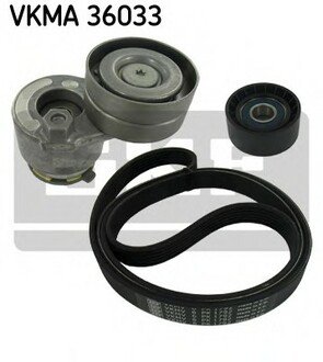 VKMA 36033 SKF Роликовий модуль натягувача ременя (ролик, ремінь)