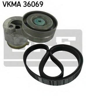 VKMA 36069 SKF Роликовий модуль натягувача ременя (ролик, ремінь)