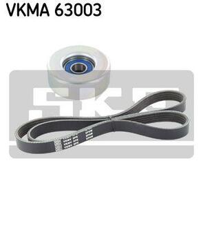 VKMA 63003 SKF Комплект (ремінь+ролики)