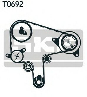 VKMC 94920-1 SKF Комплект (ремінь+ролик+помпа)