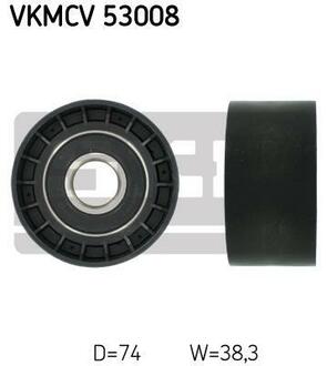 VKMCV 53008 SKF Паразитный / ведущий ролик, поликлиновой ремень