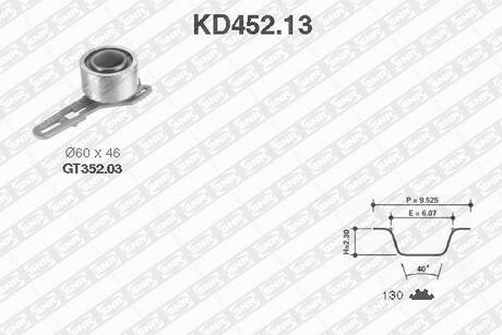 KD452.13 SNR NTN Роликовий модуль натягувача ременя (ролик, ремінь)