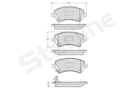 BD S838P STARLINE Гальмівні колодки дискові