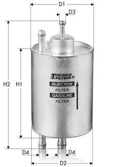 IN68 TECNECO DB Фильтр топливный(4трубки) W202/210 1,8-5,8 M111-113137