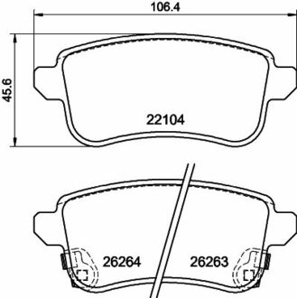 2210401 TEXTAR Колодки тормозные (задні) Renault Captur/Zoe 20- (TRW)