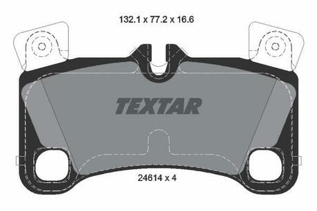 2461401 TEXTAR Комплект тормозных колодок, дисковый тормоз
