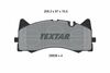 2583801 TEXTAR Комплект гальмівних колодок (фото 1)