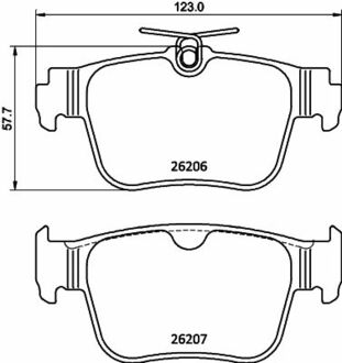 2620601 TEXTAR KLOCKI HAM. VW T. GOLF 2,0 GTI/TDI 4MOTION 20-