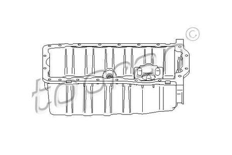109616 TOPRAN / HANS PRIES Масляный поддон