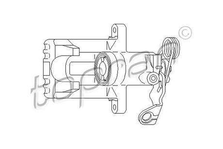 110284 TOPRAN / HANS PRIES Супорт гальмівний