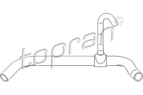 111799 TOPRAN / HANS PRIES Шланг радіатора (система охолодження)