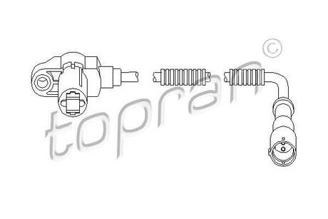207 448 TOPRAN / HANS PRIES Датчик, частота вращения колеса