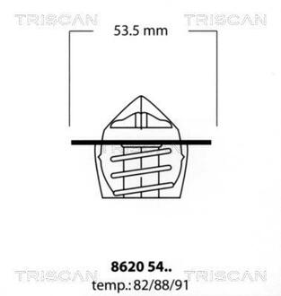 86 205 488 TRISCAN Термостат Citroen/Peugeot 88C 1.0-1.6 87-