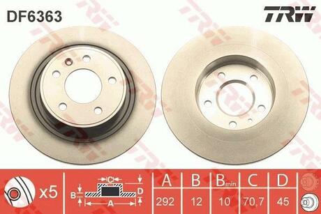 DF6363 TRW Гальмівний диск