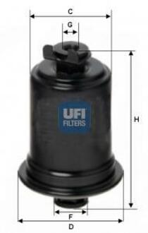3160800 UFI Фильтр паливний