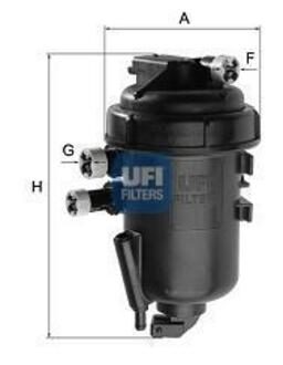 55.147.00 UFI Фільтр паливний FIAT DUCATO 2.2 JTD 06-10, PEUGEOT BOXER 2.2 HDI 06-10 (вир-во UFI)