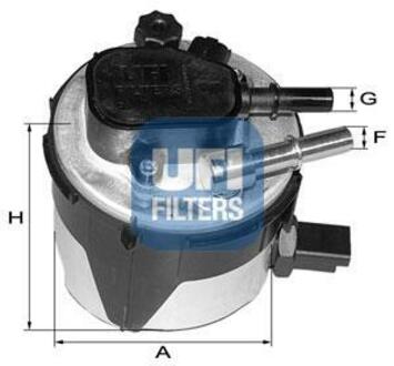 55.170.00 UFI Фільтр паливний FORD FOCUS II, C-MAX 1.6 TDCI 03- (вир-во UFI)