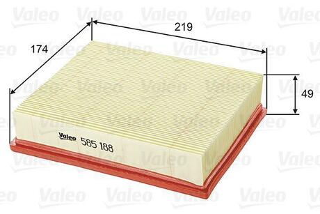 585188 Valeo Воздушный фильтр