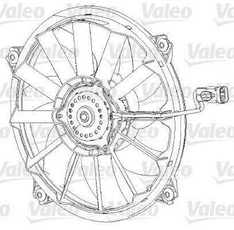 696091 Valeo Вентилятор, охлаждение двигателя