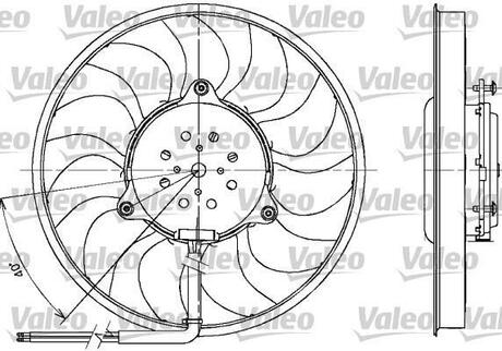 698612 Valeo Вентилятор, охлаждение двигателя