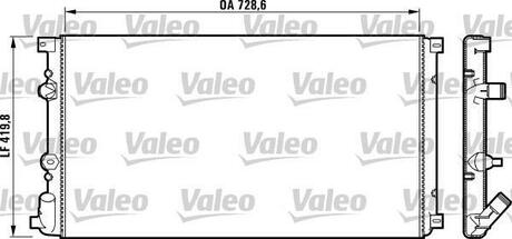732798 Valeo Радиатор Renault Master II 1.9dCi/2.8dTi 98-