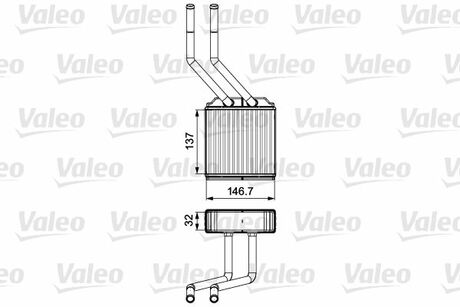 811520 Valeo Радіатор опалення