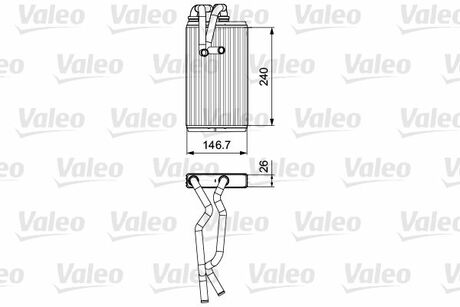 811525 Valeo Теплообменник, отопление салона