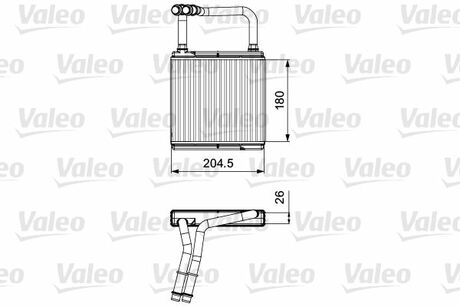 811526 Valeo Теплообменник, отопление салона