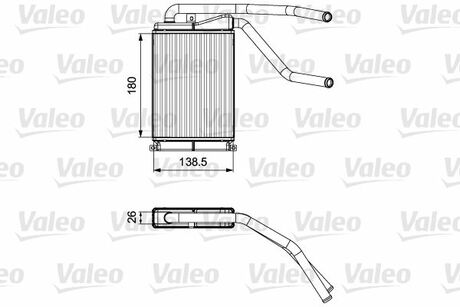 811546 Valeo Радіатор обігрівача