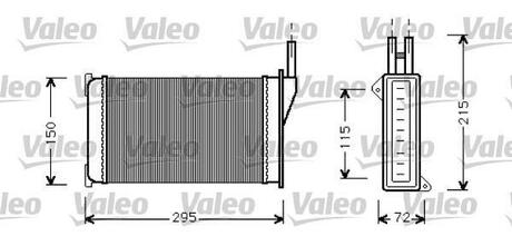 812129 Valeo Теплообменник, отопление салона