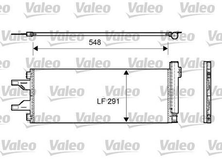 814069 Valeo Конденсатор, кондиционер