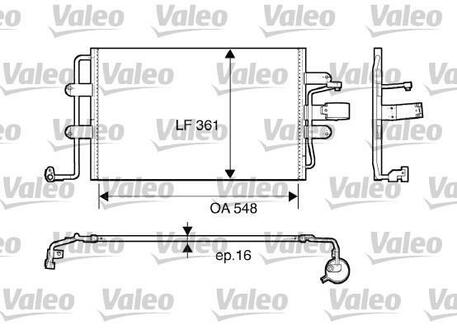 817427 Valeo Радіатор кондиціонера