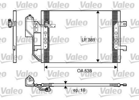 817659 Valeo Радіатор кондиціонера