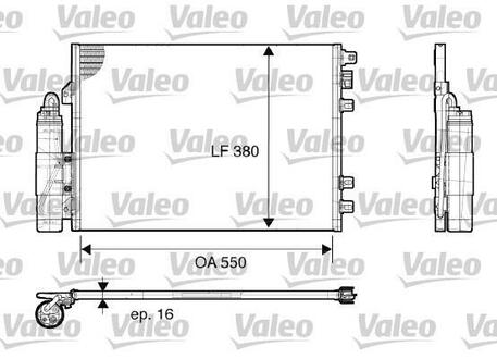 817661 Valeo Конденсатор, кондиционер