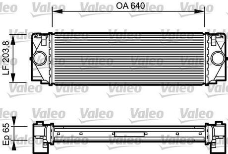 817994 Valeo Радіатор (інтеркулер) охолодження повітря в системі наддуву VALEO 817994