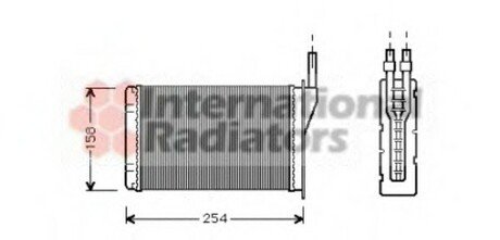 43006087 Van Wezel Радіатор опалювача RENAULT EXPRESS/R5/R9/R11 (Van Wezel)