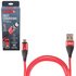 VC-6101M RD Voin Кабель магнитный USB - Micro USB 3А, 1m, red (быстрая зарядка/передача данных) () (фото 1)