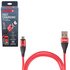 VC-6102M RD Voin Кабель магнитный USB - Micro USB 3А, 2m, red (быстрая зарядка/передача данных) () (фото 1)