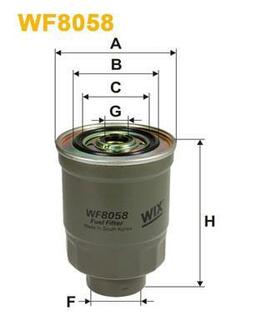WF8058 WIX FILTERS Топливный фильтр