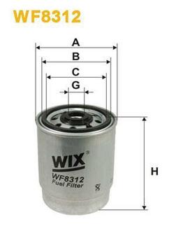 WF8312 WIX FILTERS Топливный фильтр