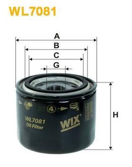 WL7081 WIX FILTERS Фільтр масляний
