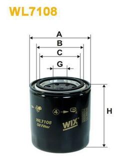 WL7108 WIX FILTERS Масляный фильтр