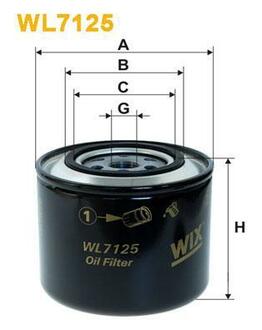 WL7125 WIX FILTERS Фільтр масляний