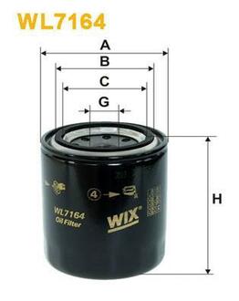 WL7164 WIX FILTERS Масляный фильтр
